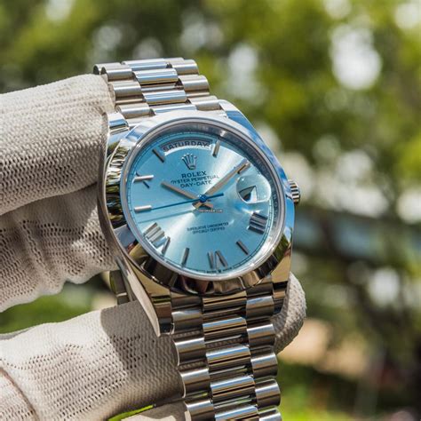 rolex day date platinum ice blue dial|rolex day date 36 platinum.